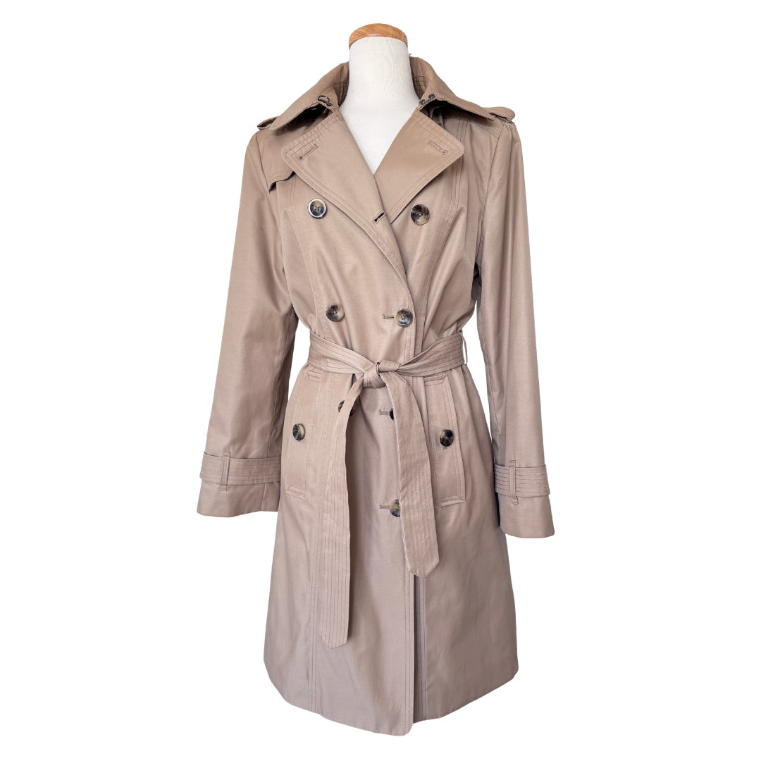 London Fog Khaki Trench Coat | Medium