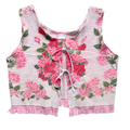 Recycled Pink Rose Tie-Front Towel Vest | Extra-Large