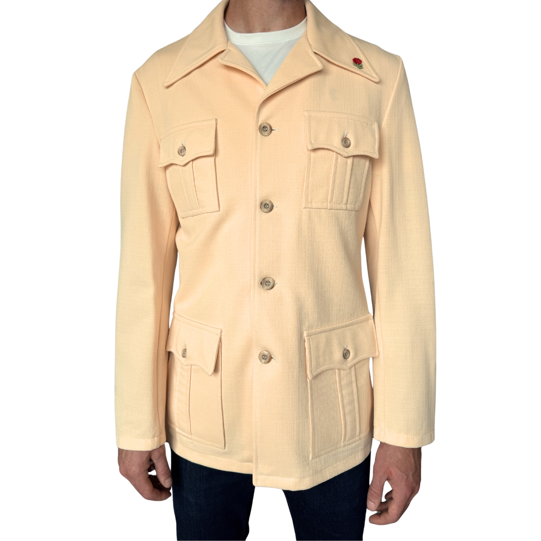 Sears Men's Butter Yellow Suit Jacket | Medium-Large