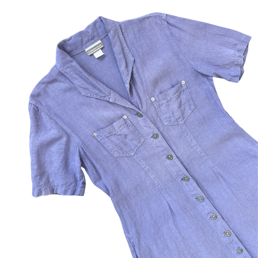 Coldwater Creek Lilac Lilen Maxi Dress | Medium