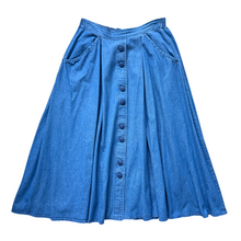 Load image into Gallery viewer, Vintage 1980s-1990s Weekenders Denim Button Front Maxi Skirt |  Small-Medium
