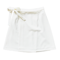 Vintage 70s-80s White Side-Tie Fortrel Mini Skirt | Extra-Small / Small