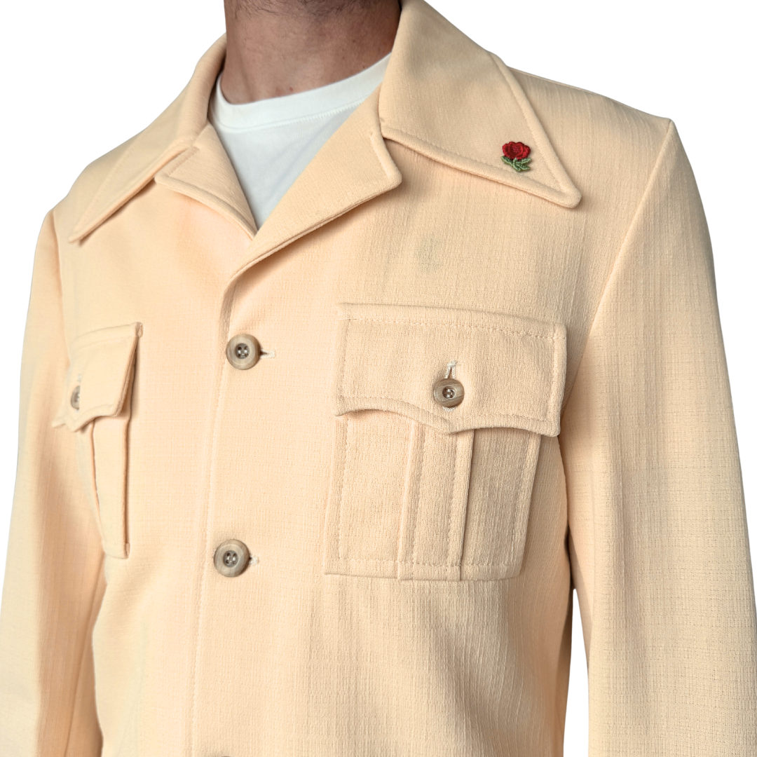 Sears Men's Butter Yellow Suit Jacket | Medium-Large