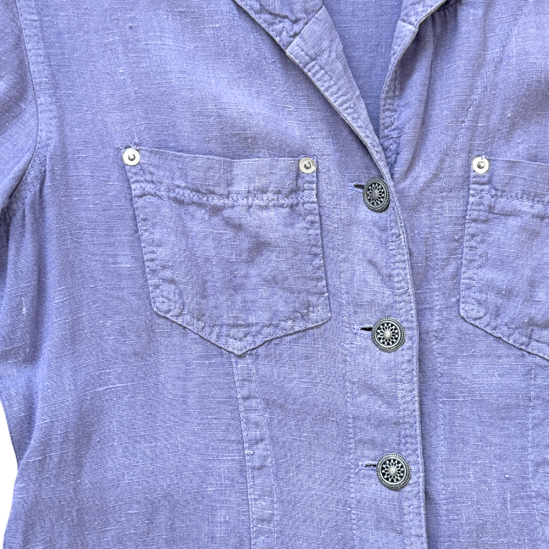 Coldwater Creek Lilac Lilen Maxi Dress | Medium