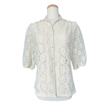 Load image into Gallery viewer, Carefree Fashions Lace Button Down Blouse | Medium-Large
