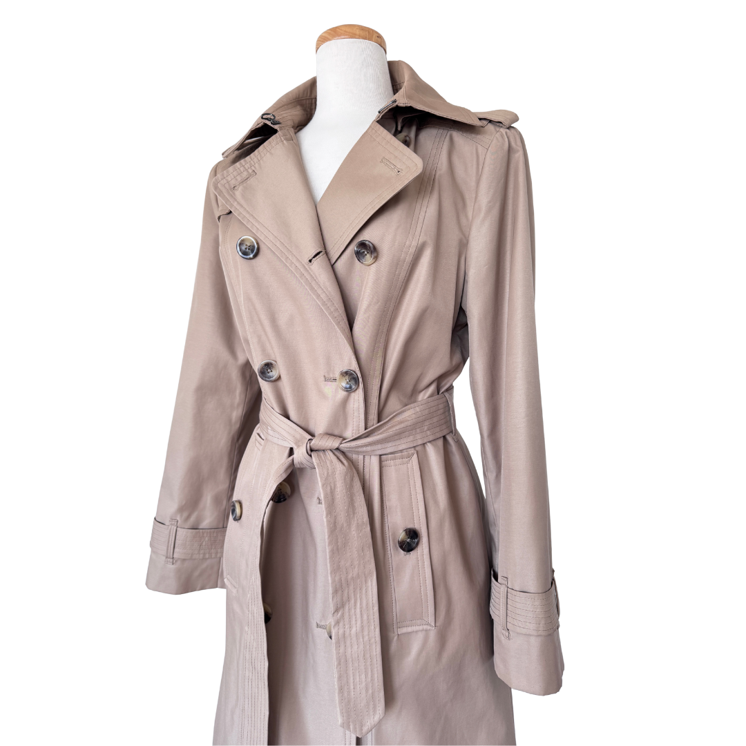 London Fog Khaki Trench Coat | Medium