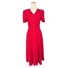 Load image into Gallery viewer, Lori Weidner Red Cutout Tie-Back Dress | Medium
