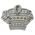 Vintage 90s Wool Cowichan Pullover Collared Sweater | Unisex
