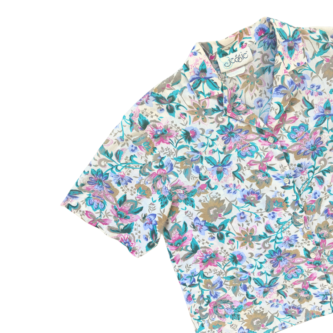 Jessie Floral and Paisley Buttoned Shirt | Large
