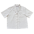 Vintage 80s-90s Career Elements Embroidered Collar Blouse | Extra-Large