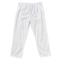 Vintage 90s White Textured Cotton Pants | Medium