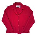 Vintage 1990s Jessica Petites Red Wool Jacket | Large