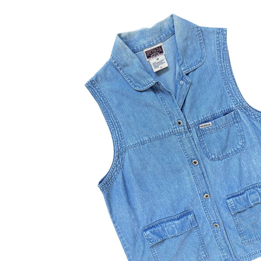 Nevada Denim Vest | Medium - Large