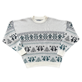 Vintage 90s Club International Geometric Knit Sweater | Large (Men's)