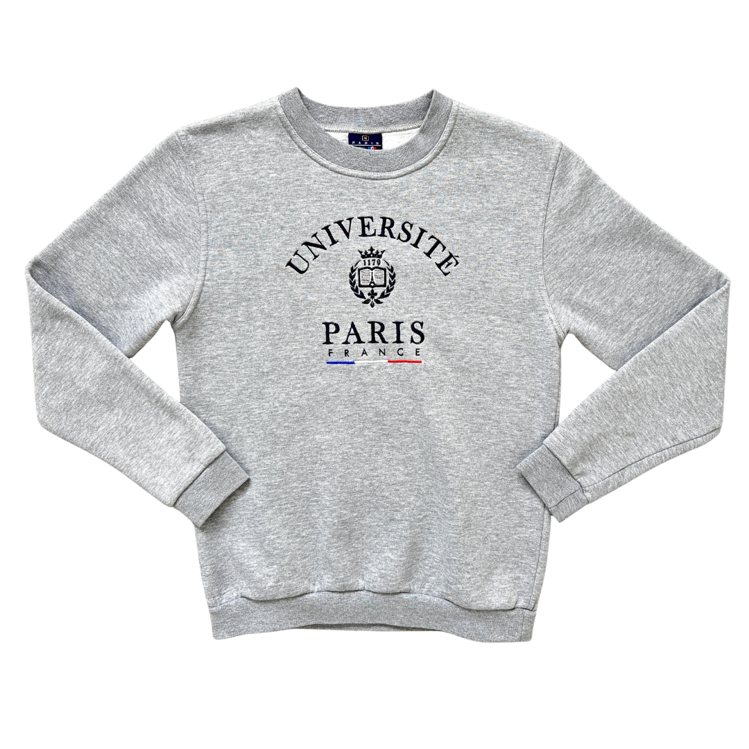 Universite Paris France Grey Sweatshirt | Medium