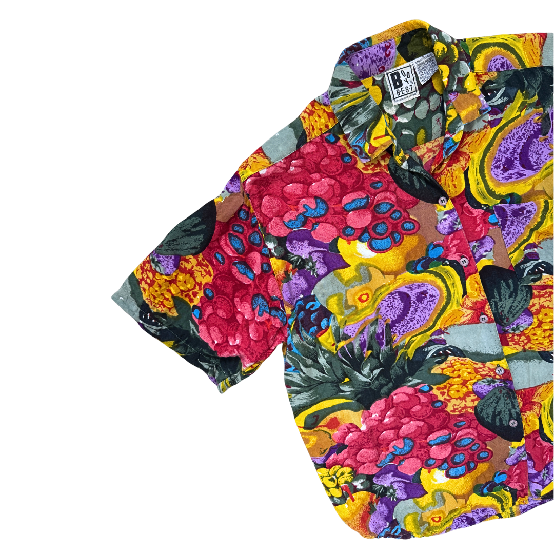Body Best Bold Printed Buttoned Resort Shirt | Large / Extra-Large
