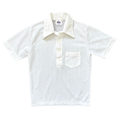 Vintage 70s Caldwell White Retro Collared Golf Shirt | Medium