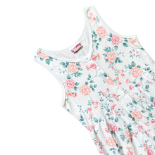 Load image into Gallery viewer, Functionals Skater Dress with Pink and Green Floral Pattern | XL / 2X
