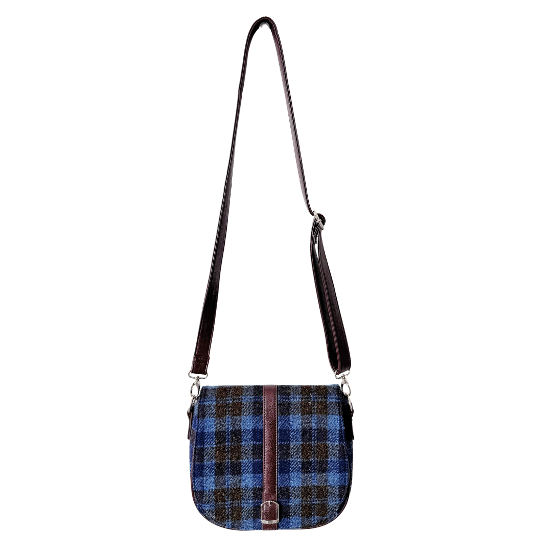 Harris Tweed Blue Plaid Purse