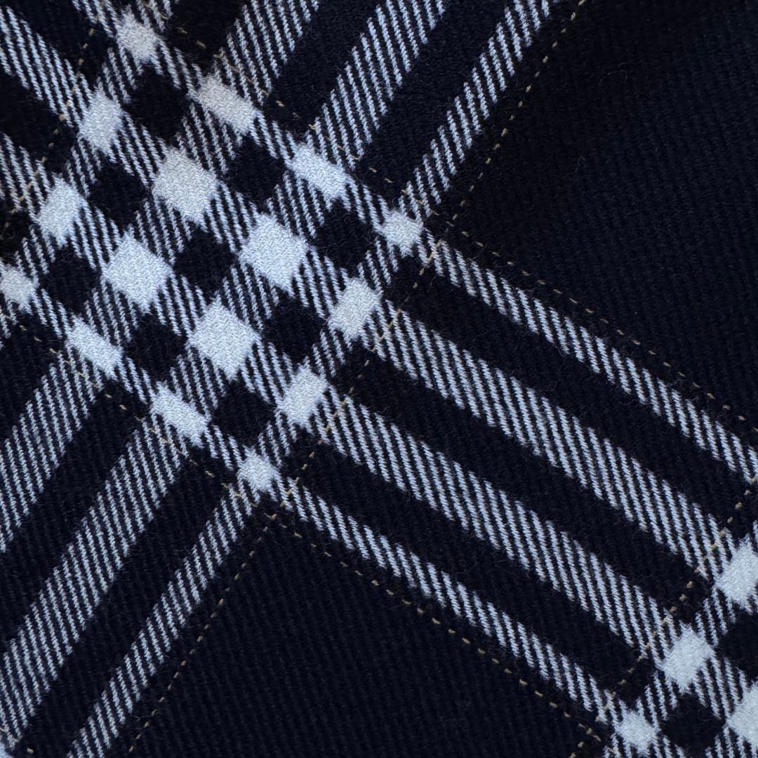 Jones New York Black and White Plaid Midi Skirt | Medium