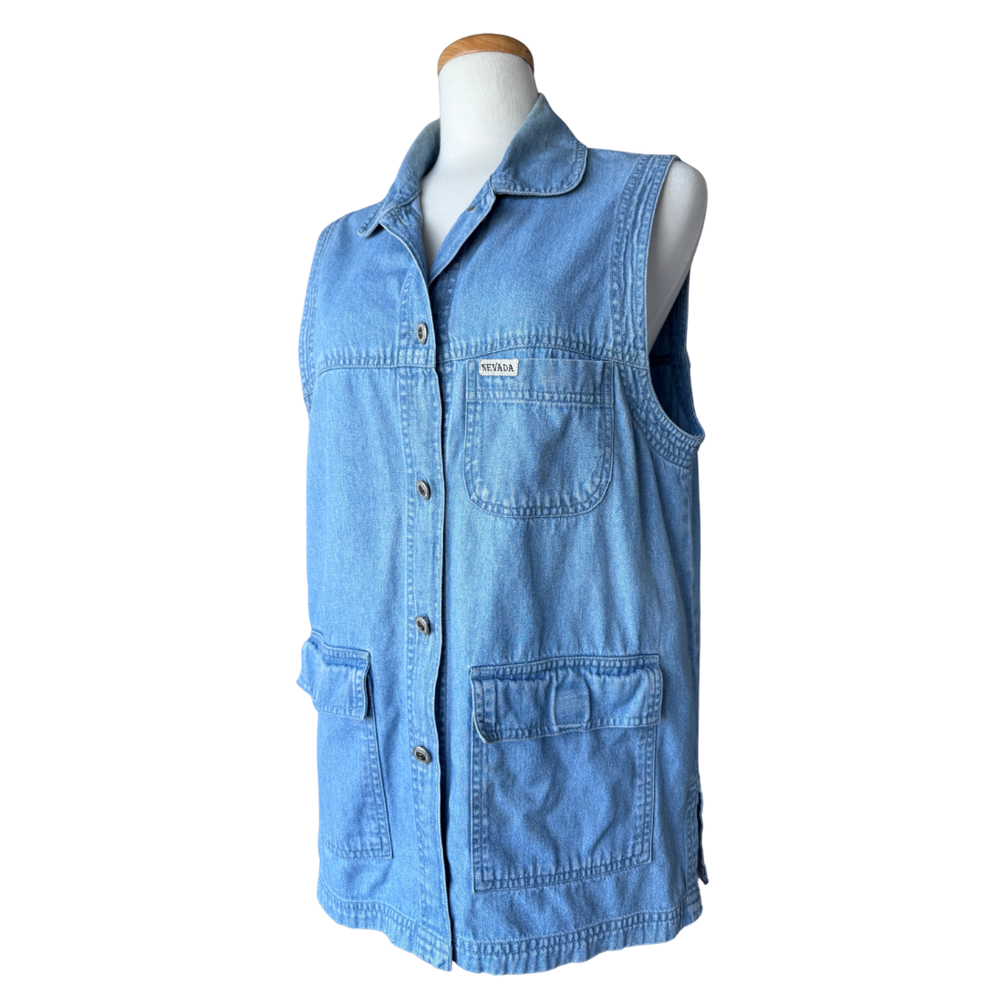 Nevada Denim Vest | Medium - Large