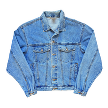 Load image into Gallery viewer, Vintage 1990s Jacob and Lazer Oversized Fit Denim Jacket | Small-Medium
