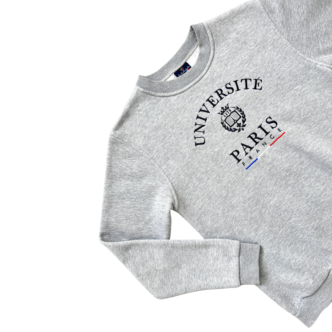 Universite Paris France Grey Sweatshirt | Medium