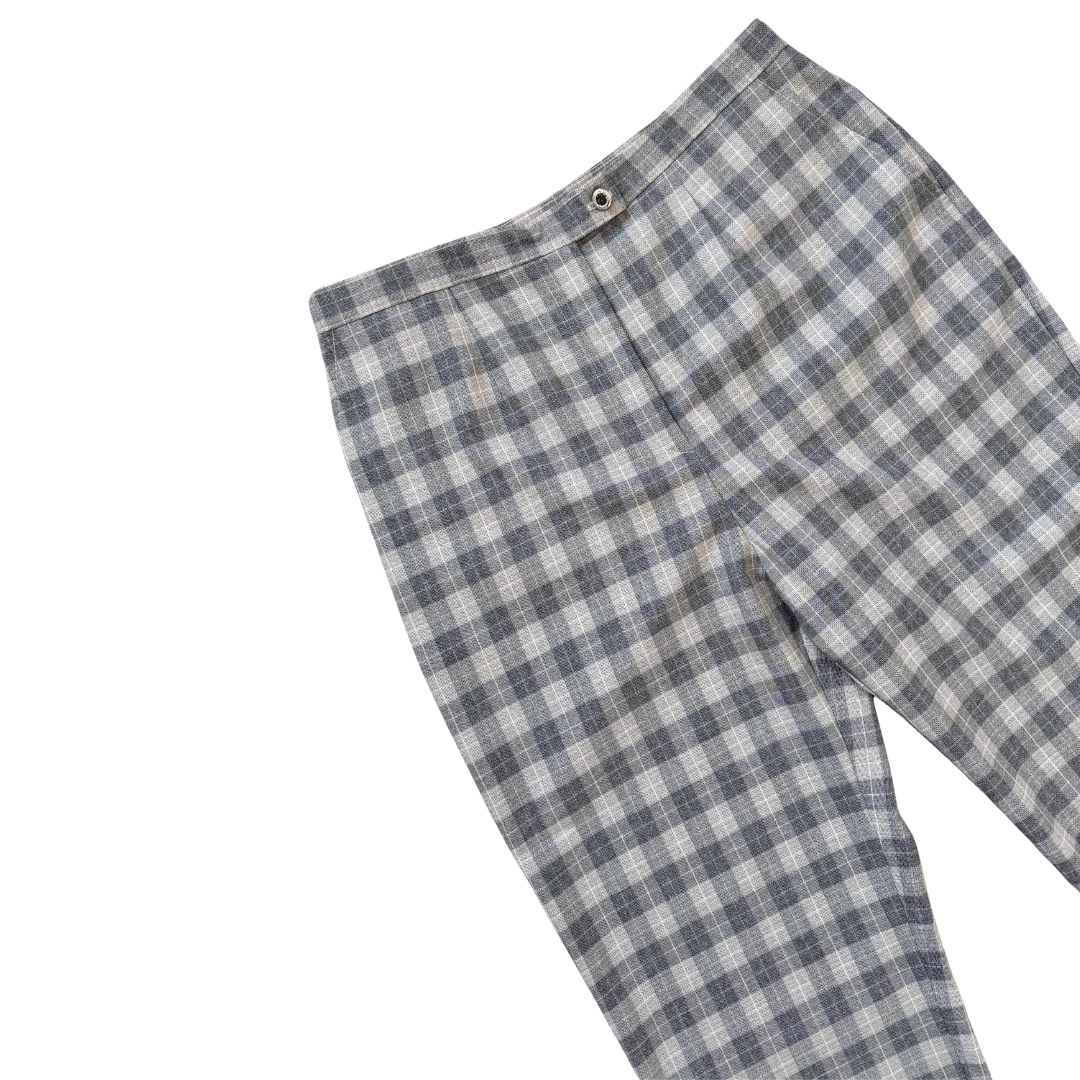 Glensport Plaid Cropped Trousers | Extra-large