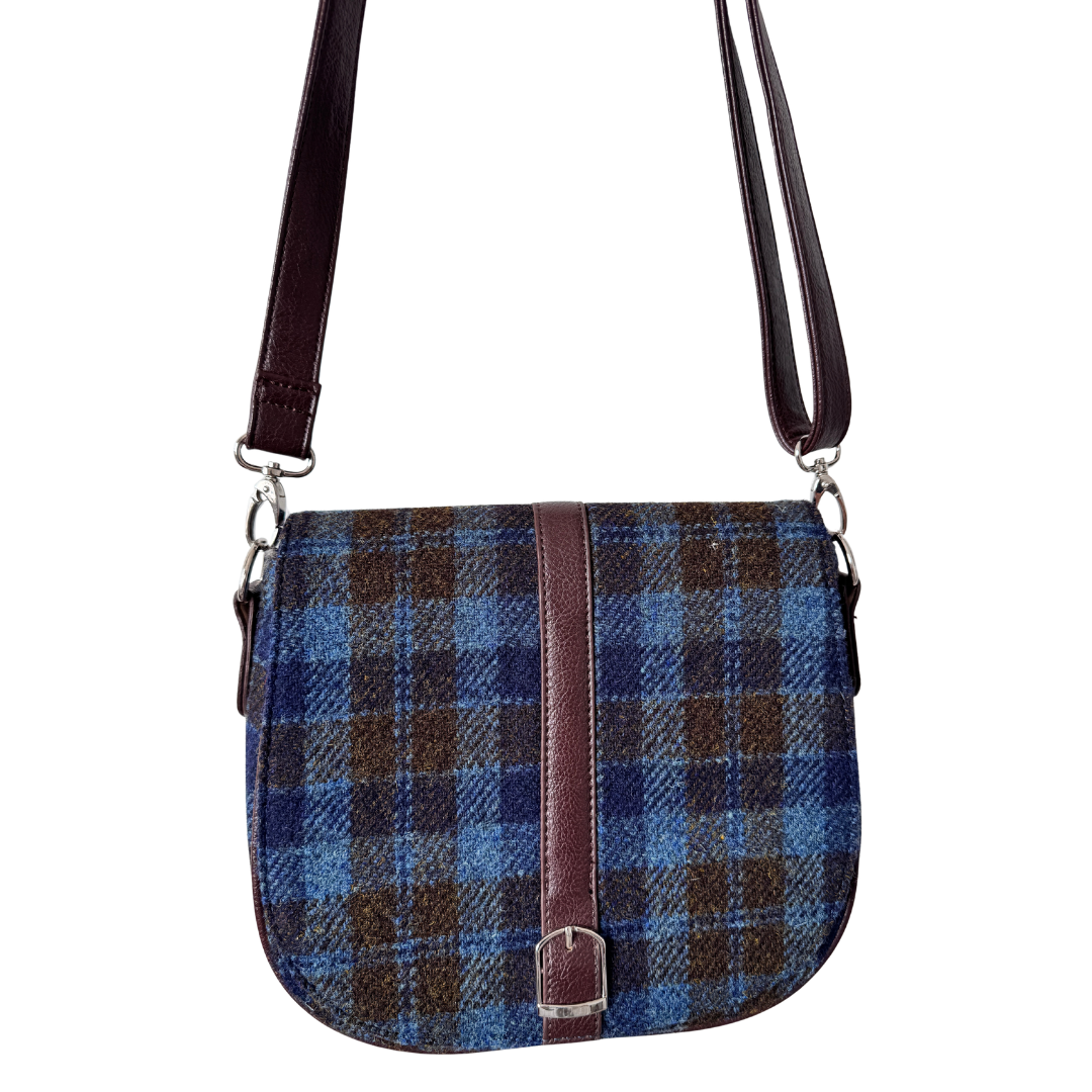 Harris Tweed Blue Plaid Purse