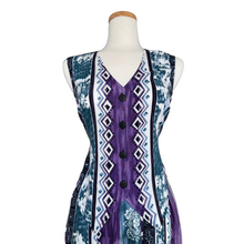 Load image into Gallery viewer, Avon Purple and Teal Abstract Vest | Small-Medium
