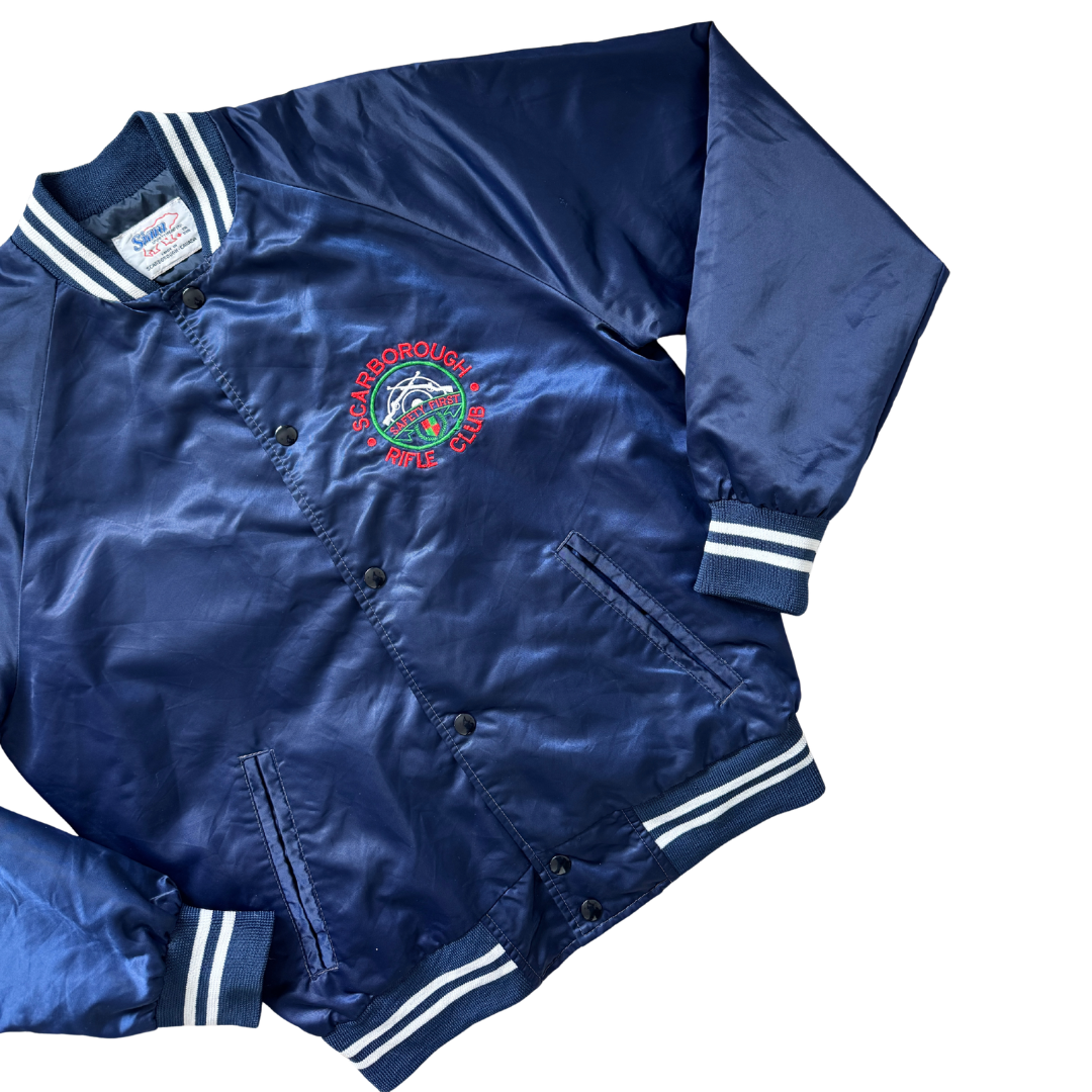 Scarborough Rifle Club Navy Bomber Jacket | Men's Large
