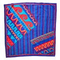 Vintage Patricia Dumont Bold Abstract Print Square Scarf