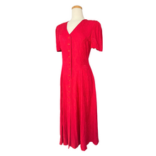 Load image into Gallery viewer, Lori Weidner Red Cutout Tie-Back Dress | Medium

