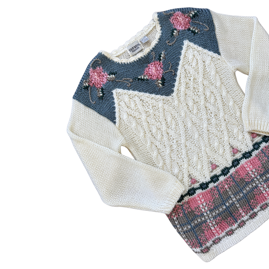 East West Cottage Rose Sweater | Medium