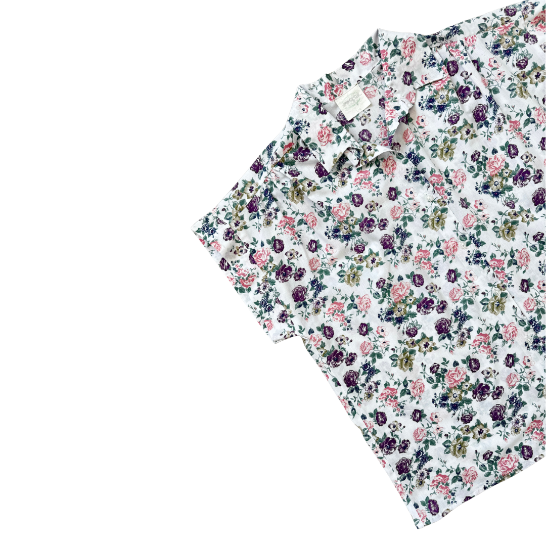 Separate Scene Floral Short Sleeve Blouse | Large / Extra-Large