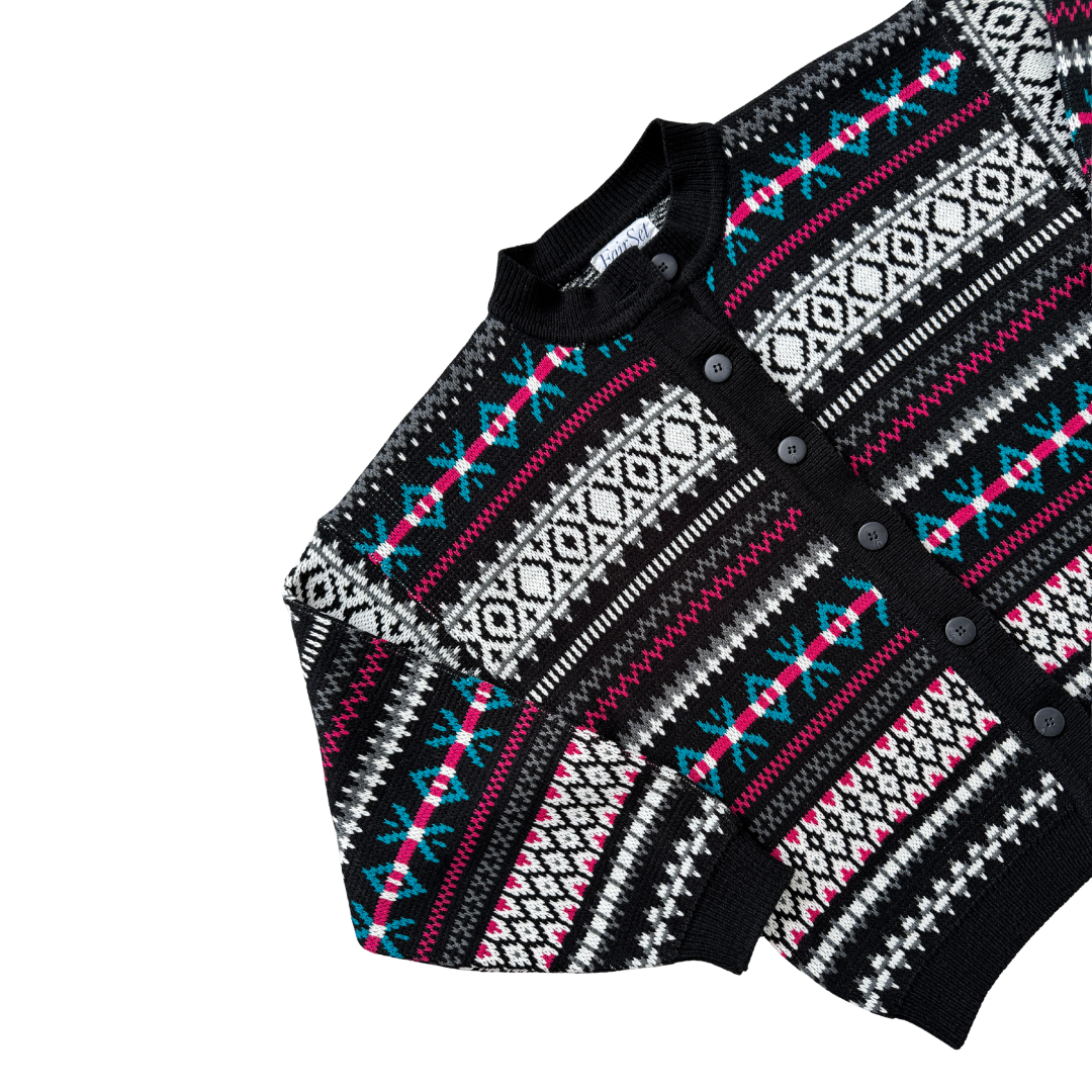 Fairset Geometric Knit Cardigan | Medium