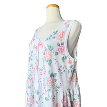 Load image into Gallery viewer, Functionals Skater Dress with Pink and Green Floral Pattern | XL / 2X
