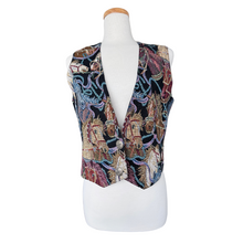 Load image into Gallery viewer, Deborah Murray Horse Graphic Textile Vest | Medium

