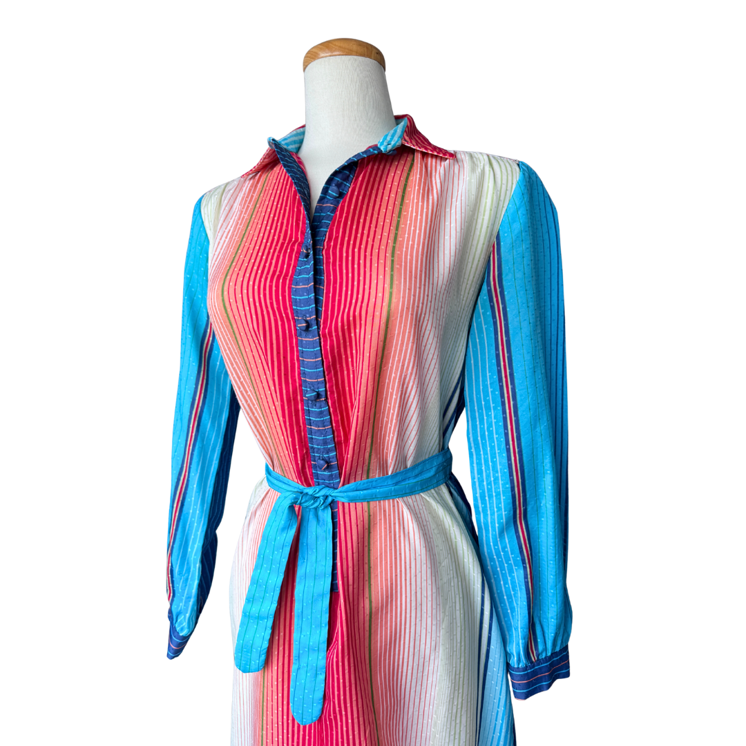 Sue Brett Multicolored Sheath Dress | Medium