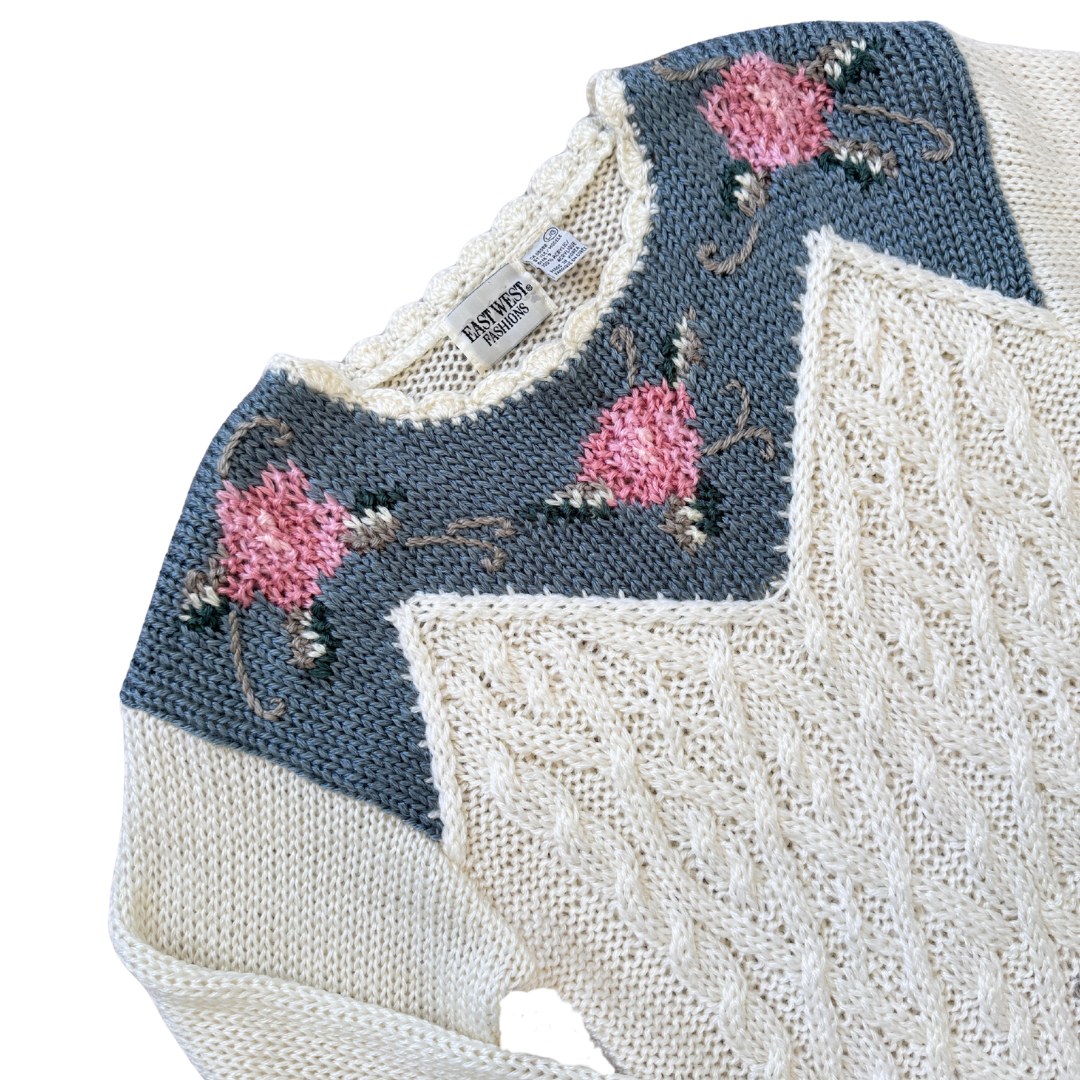 East West Cottage Rose Sweater | Medium