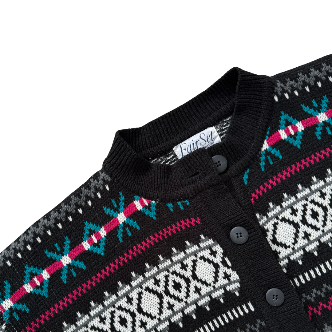 Fairset Geometric Knit Cardigan | Medium