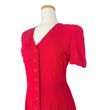 Load image into Gallery viewer, Lori Weidner Red Cutout Tie-Back Dress | Medium
