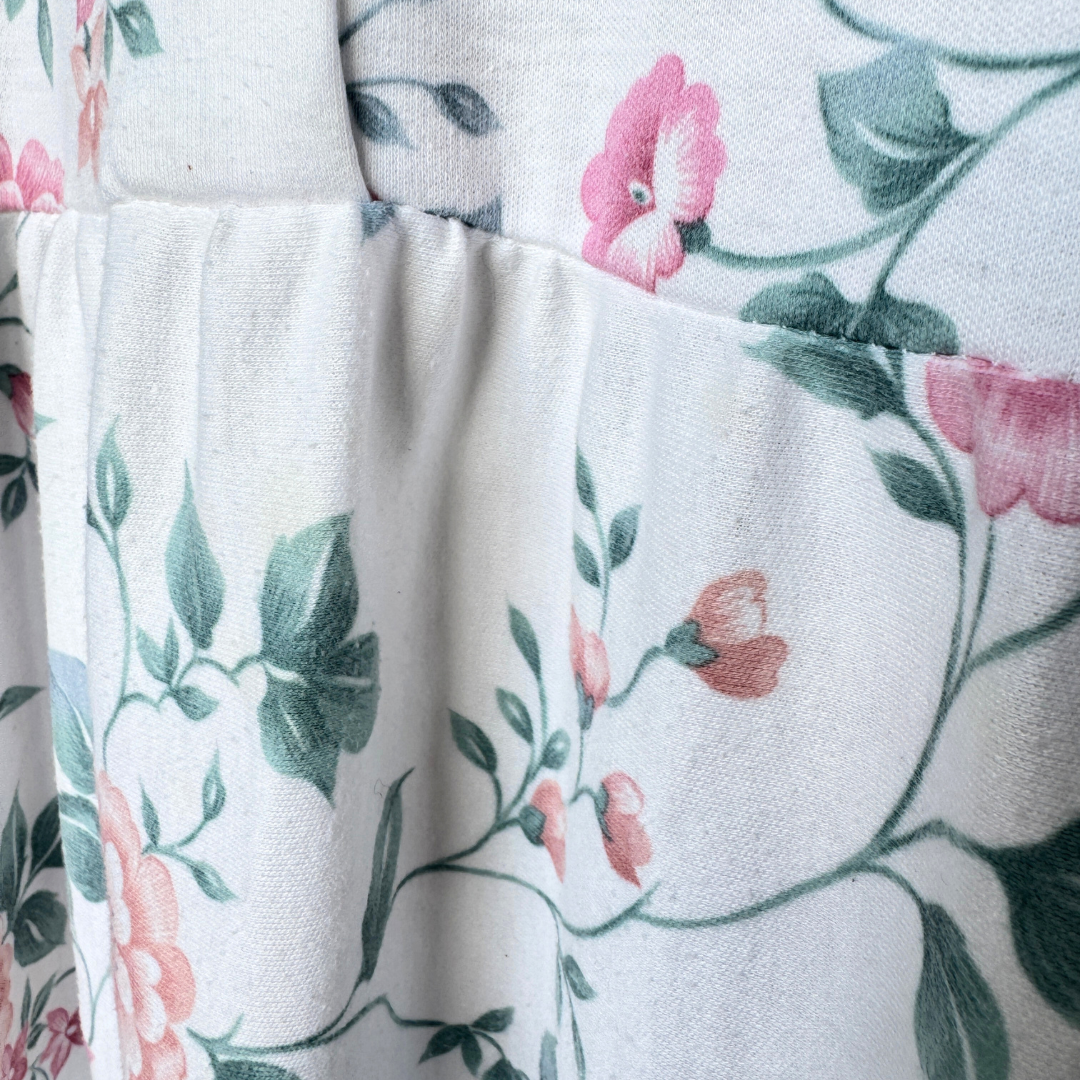 Functionals Skater Dress with Pink and Green Floral Pattern | XL / 2X