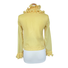 Load image into Gallery viewer, Yellow Ruffled Maximalist Blouse | Small-Medium
