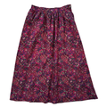 Vintage 80s-90s Marc Allan Dark Pink Paisley Maxi Skirt | Medium