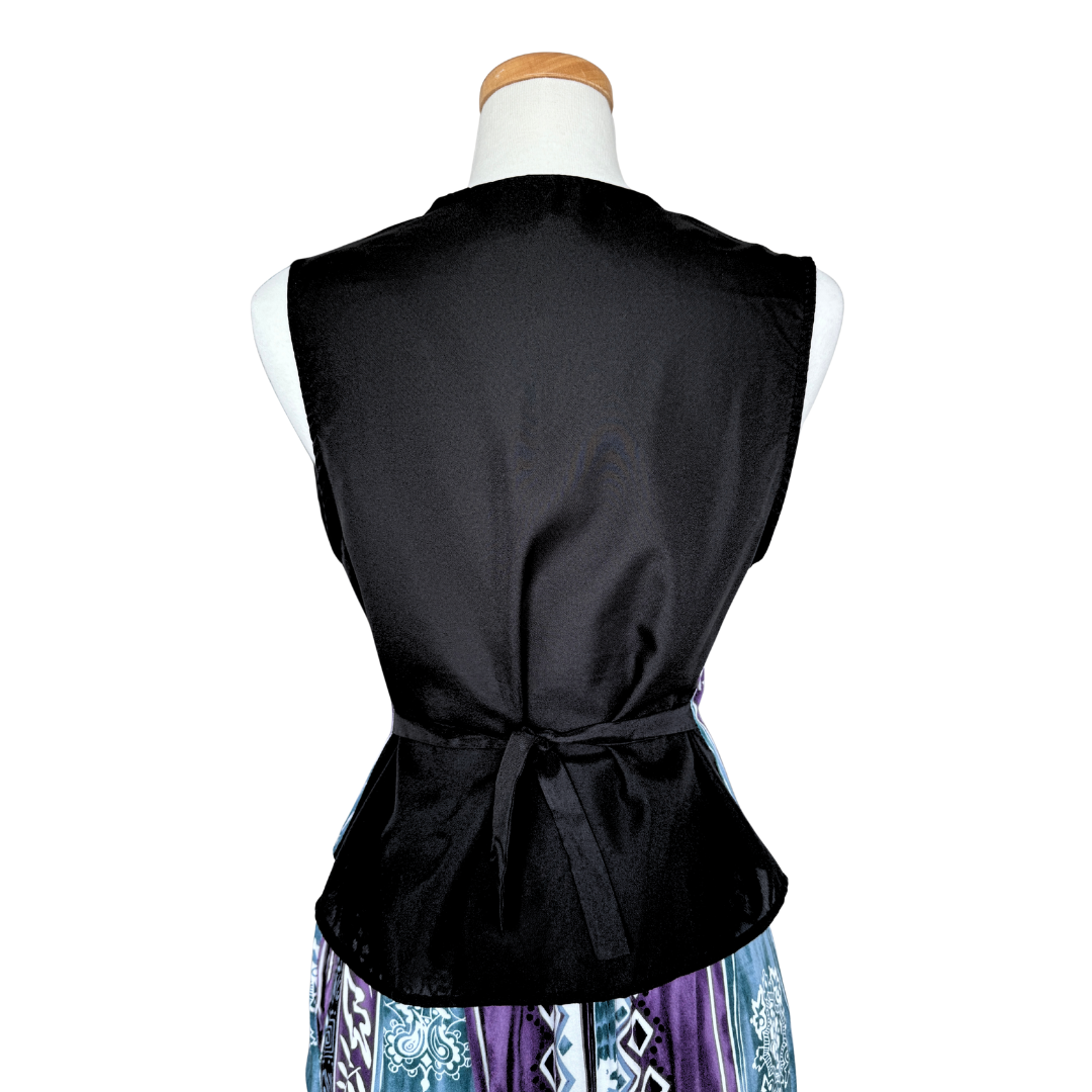 Avon Purple and Teal Abstract Vest | Small-Medium