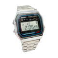 Casio Vintage A158W Classic Silver Digital Watch