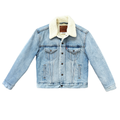 Light Wash Levi's Denim Sherpa Jacket | Extra-Small / Small