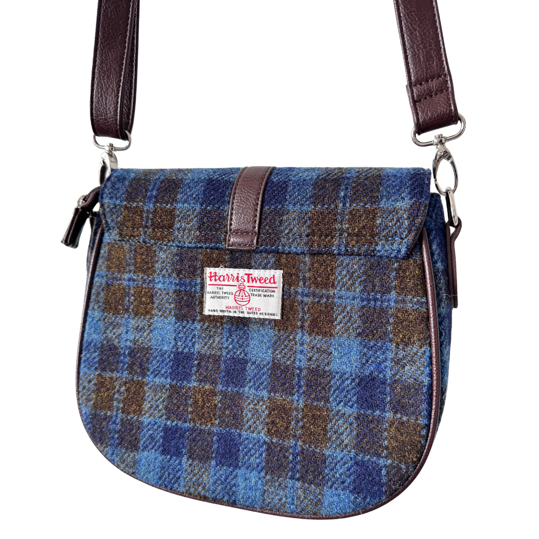 Harris Tweed Blue Plaid Purse