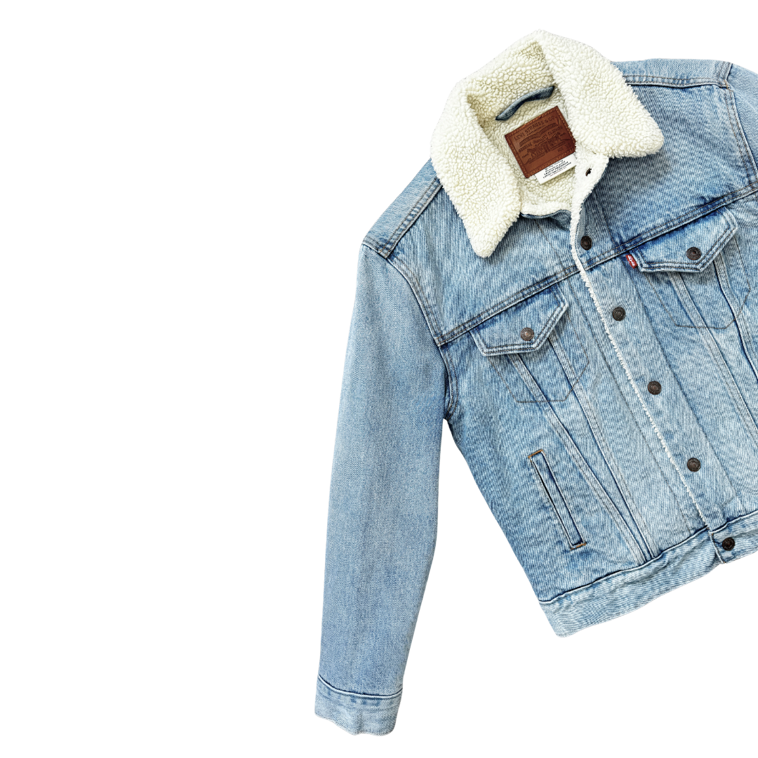 Levi's Denim Sherpa Jacket | Extra-Small / Small